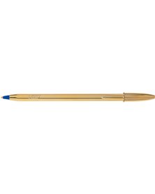 Scatola 20 penna sfera CRISTALÂ® SHINE GOLD medio 1,0mm blu BICÂ®