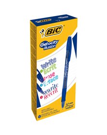 Scatola 12 penna sfera gel cancellabile GELOCITY ILLUSION 0,7mm blu BIC