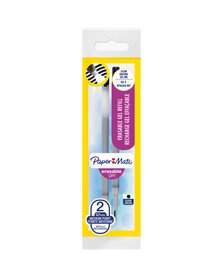 Blister 2 refill sfera ERASABLE GEL 0,7mm nero PAPERMATE