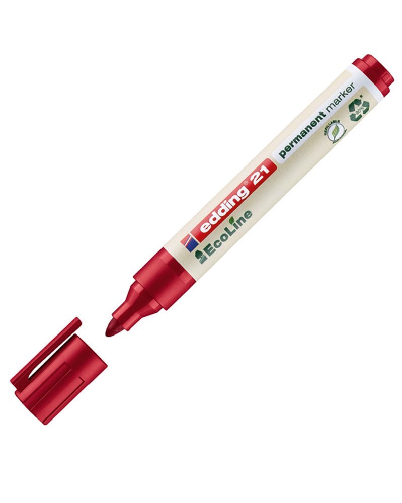 MARCATORE PERMANENTE 21 ECOLINE P.CONICA ROSSO EDDING