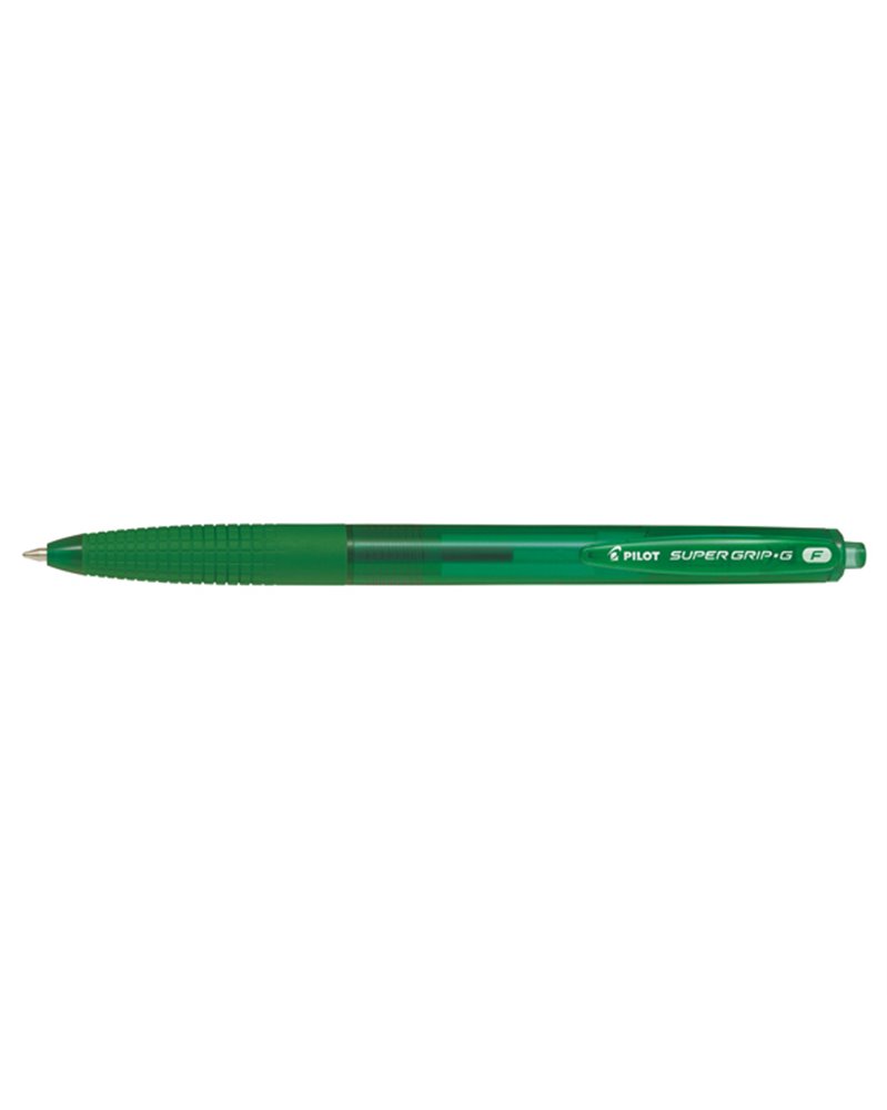 Penna a scatto SUPERGRIP G punta 0,7mm verde PILOT