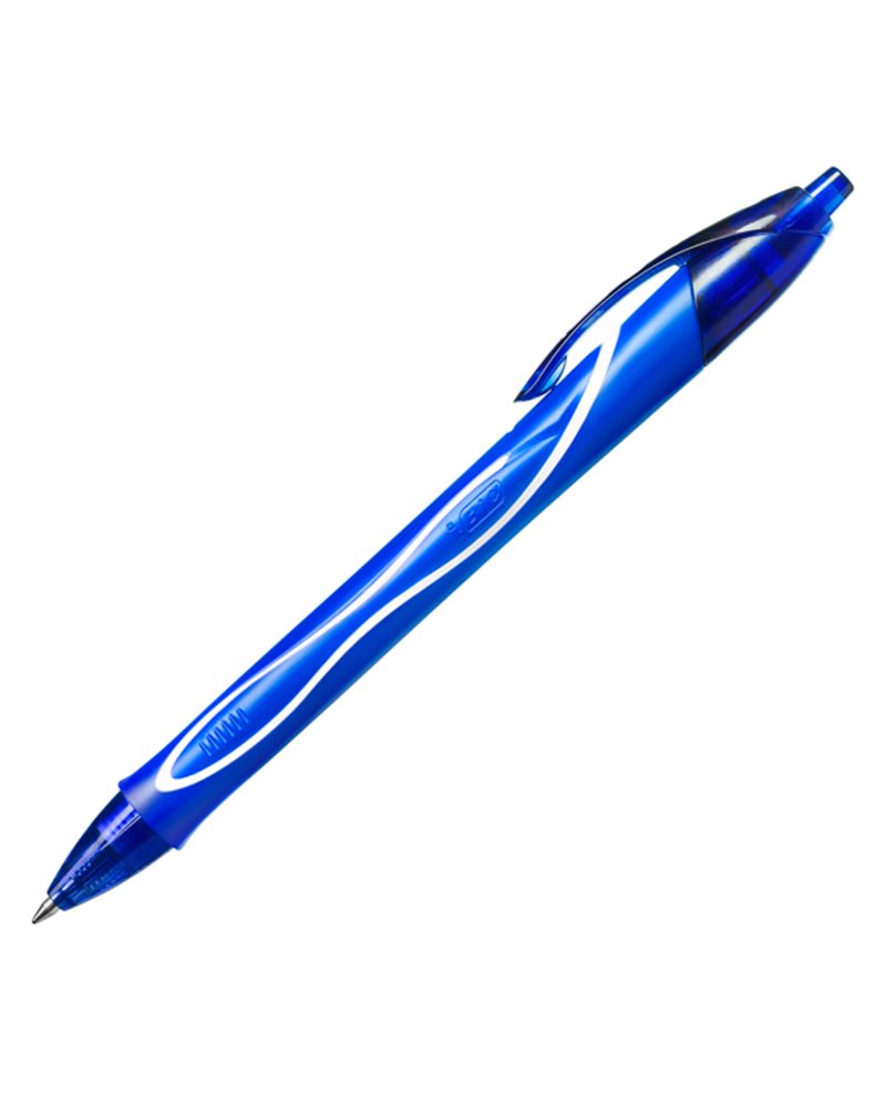 Scatola 12 penna sfera scatto Gelocity quick dry blu BICÂ®