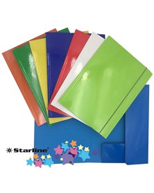 Cartella con elastico 25x34cm Colori assortiti Queen Starline