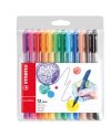 Astuccio 12 pennarelli Point Max punta 0,8mm colori assortiti Stabilo