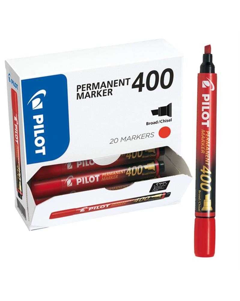 Bonus pack 15+5 marcatore permanente 400 rosso p.scalpello 4.5mm Pilot