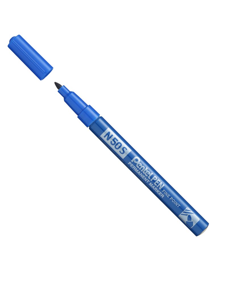 Marcatore N50 slim blu punta tonda 3,18mm Pentel