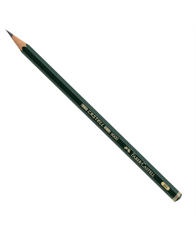 MATITA GRAFITE CASTELL 9000 3H esagonale FABER CASTELL