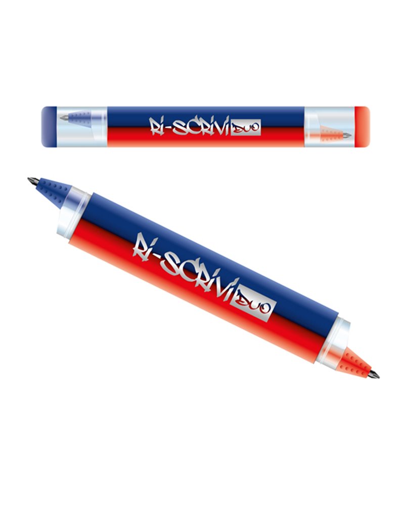 Penna sfera Riscrivi Duo cancellabile 2in1 blu/rosso OSAMA