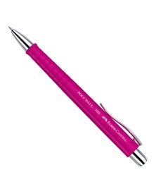 Penna a sfera 0,7mm Poly Ball fusto rosa Faber Castell