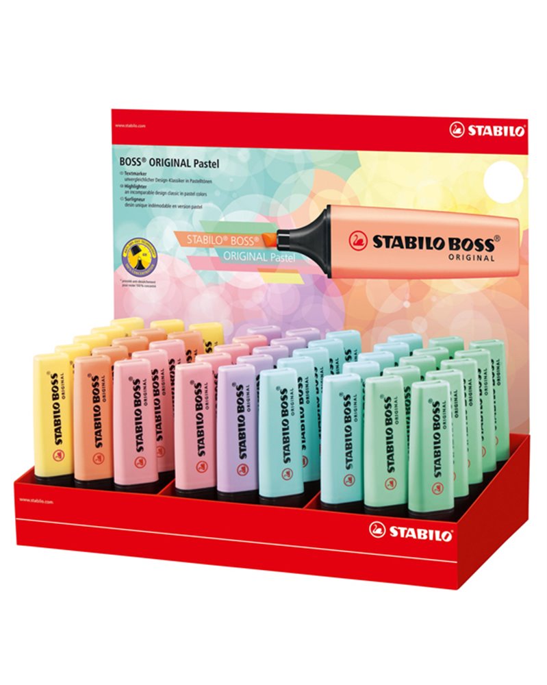 Display 45 evidenziatori Boss Original colori assortiti Pastel 70/45-2 Stabilo