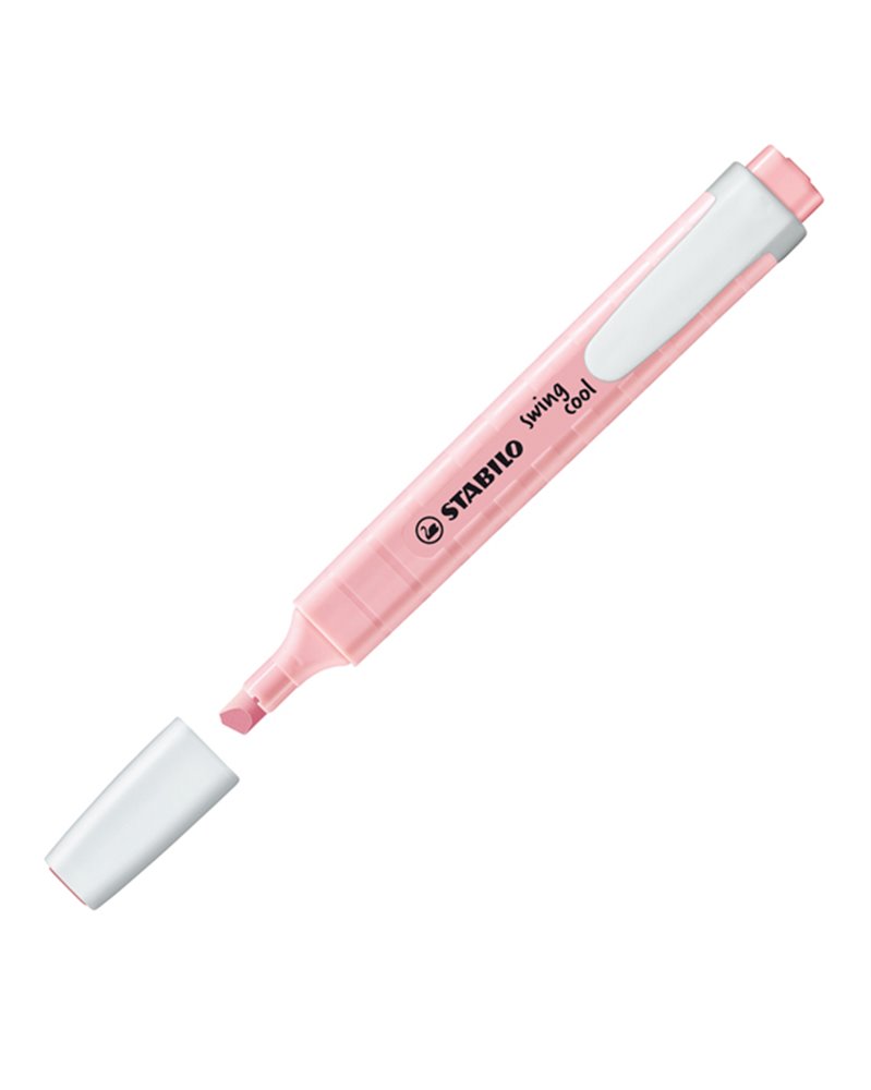 Evidenziatore SWING COOL pastel rosa antico STABILO 275/129-8 Evidenziatore SWING COOL pastel rosa antico STABILO 275/129-8