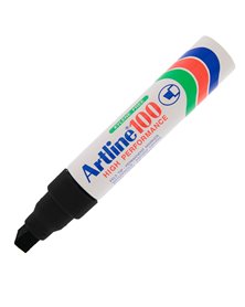 Marcatore Artline A 100 permanente punta scalpello jumbo nero