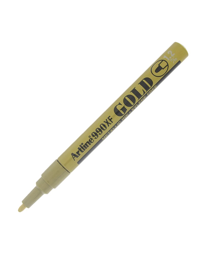 Marcatore artline A 990 punta tonda fine a vernice oro