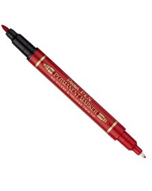 Marcatore permanente Twin Tip doppia punta F/EF rosso Pentel