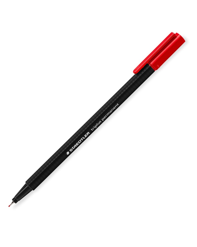 Triplus Permanent punta 0,3mm rosso Staedtler