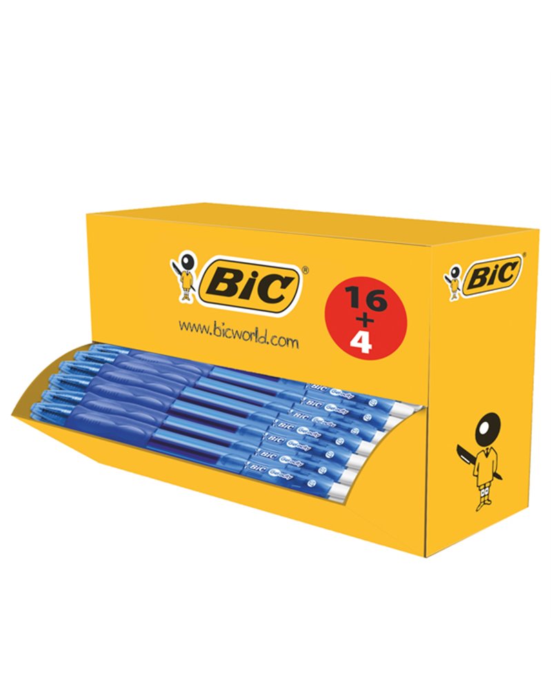 Value pack 16+4 penna sfera scatto GELOCITY 0,7mm blu BIC