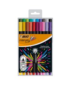 Astuccio 20 fineliner Intensity 0,8mm colori assortiti BIC