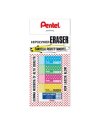 Blister 5 mini gomme Hi Polymer colori assortiti Pentel