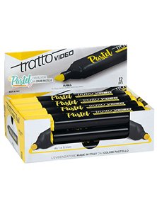 Evidenziatore Tratto Video Pastel giallo limone