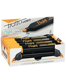 Evidenziatore Tratto Video Pastel arancione mandarino