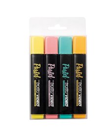 astuccio 4 evidenziatori Tratto Video Pastel colori assortiti