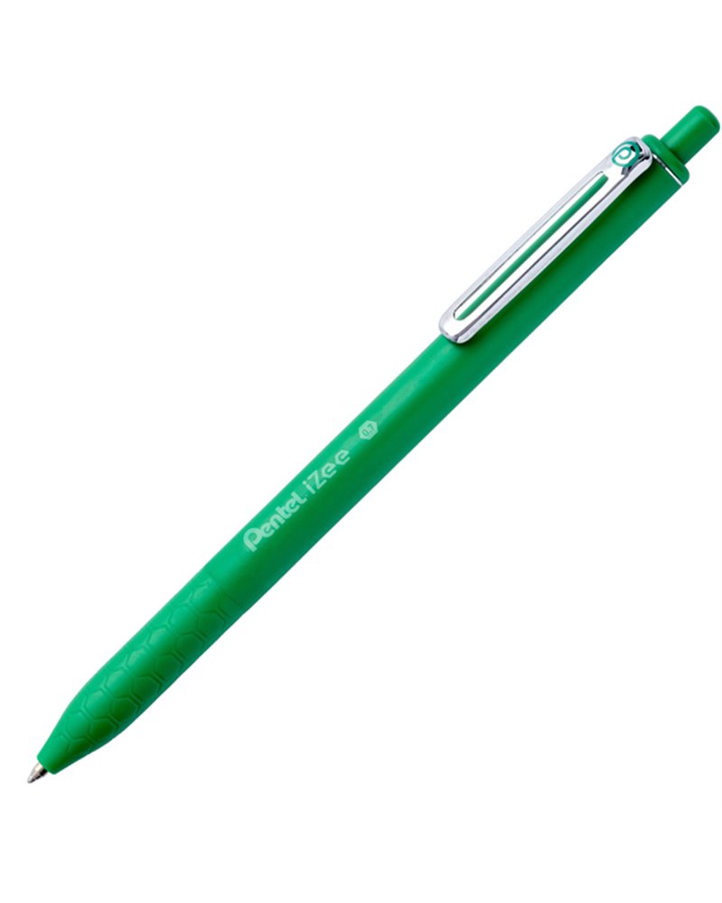 Penna sfera a scatto i Zee verde 0.7mm PENTEL