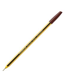 Scatola 10 penna a sfera 434 Noris Stick marrone 1,0mm STAEDTLER