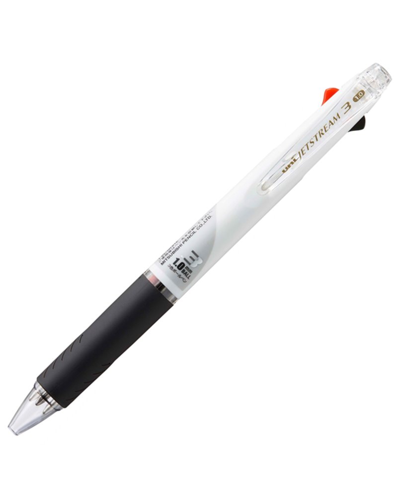 Roller Jetstream SXE3 1.0mm 3 colori (ro/ne/blu) fusto bianco Uni Mitsubishi