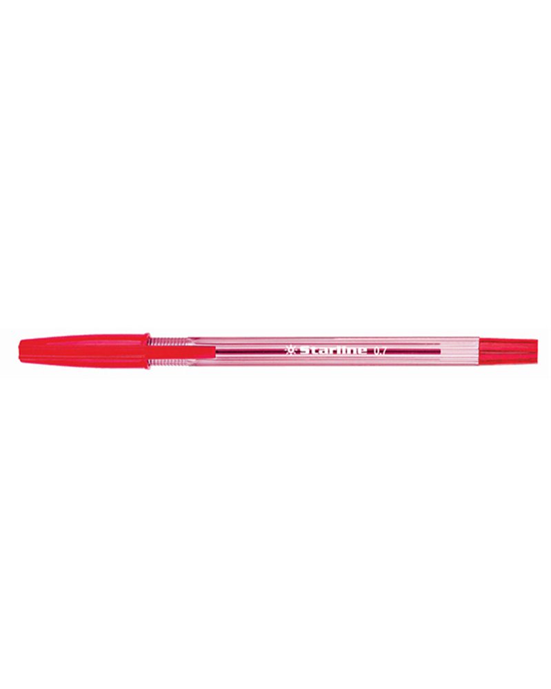 SCATOLA 50 PENNA SFERA ROSSO P.FINE 0.7MM STARLINE