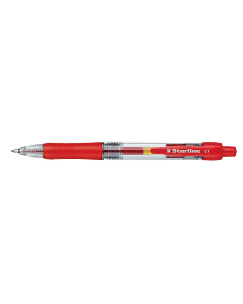 PENNA SFERA SCATTO INK GEL ROSSO 0.7MM Fine STARLINE
