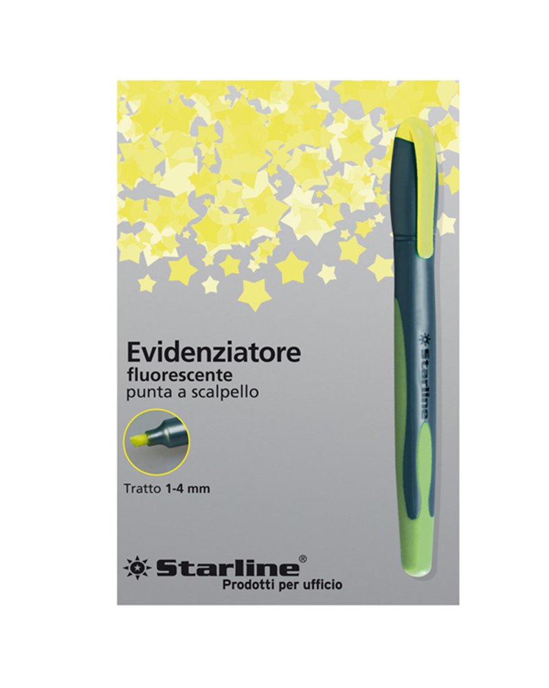 EVIDENZIATORE STARLINE GIALLO P.SCALPELLO 1-4MM