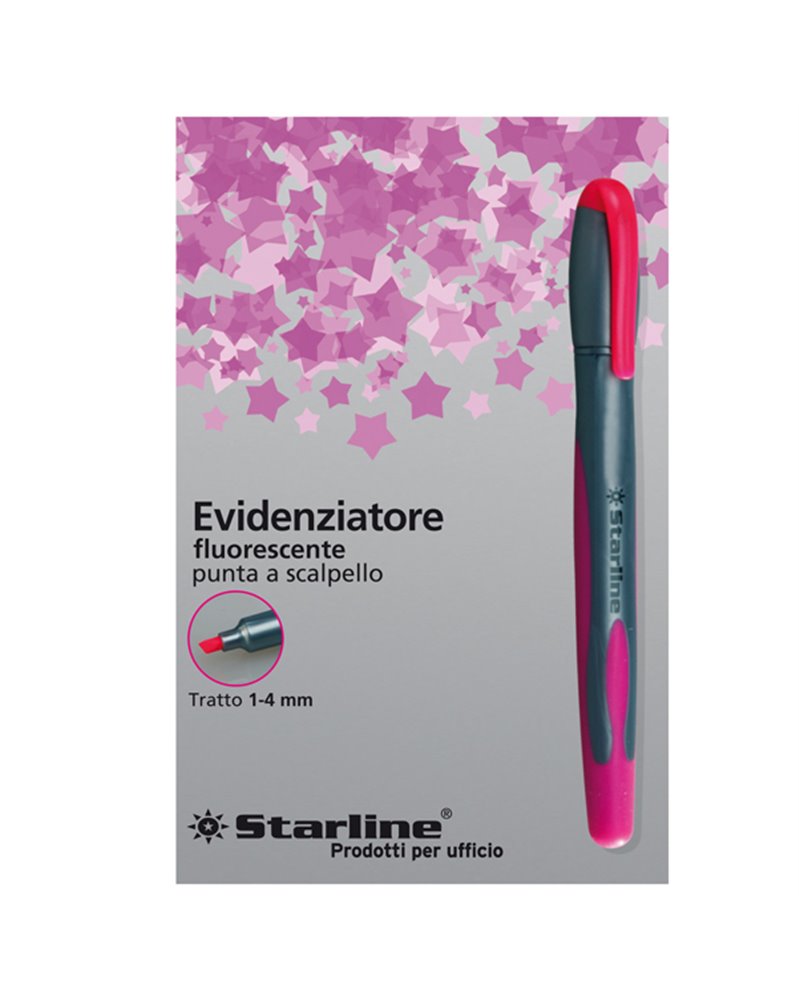 EVIDENZIATORE STARLINE FUCSIA P.SCALPELLO 1-4MM