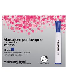 MARCATORE PER LAVAGNE BLU P.TONDA 2MM STARLINE