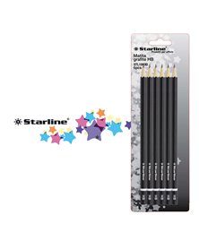 BLISTER 6 MATITE GRAFITE HB STARLINE