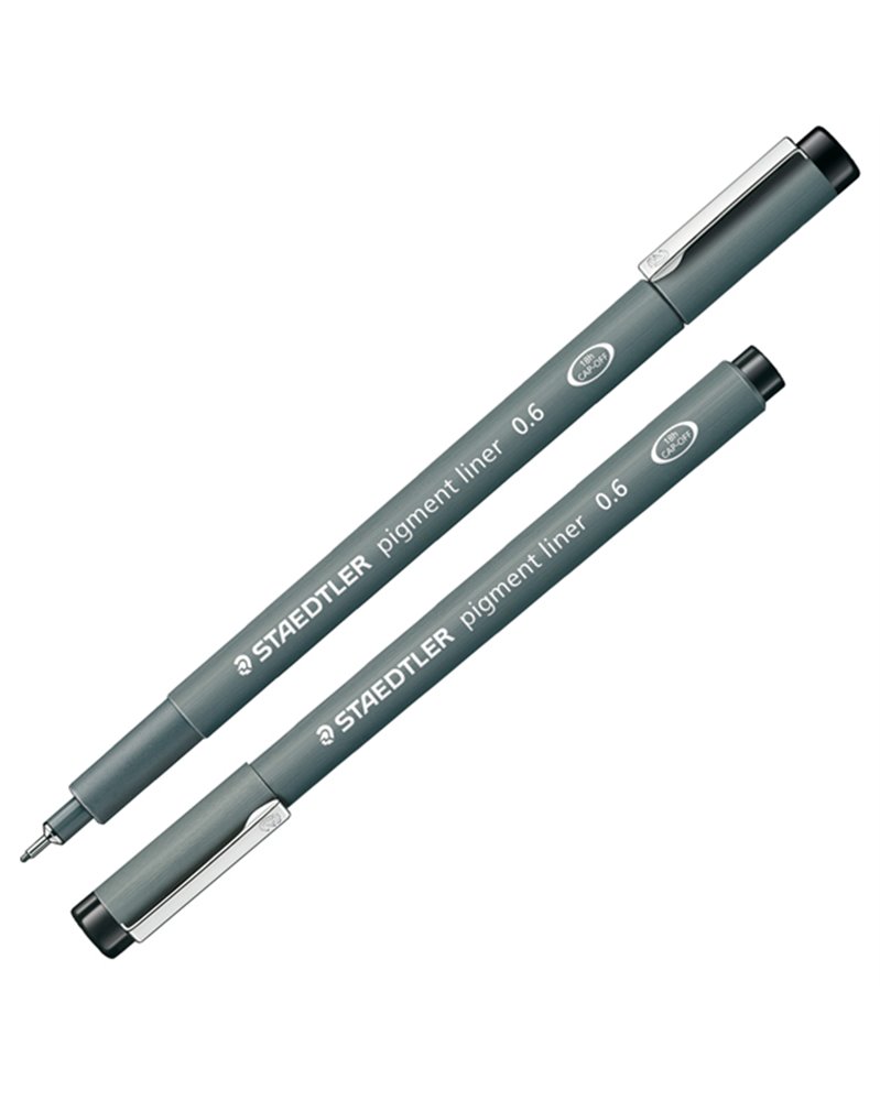 Pennarello Pigment Liner 308 nero 0,6mm Staedtler Pennarello Pigment Liner 308 nero 0,6mm Staedtler