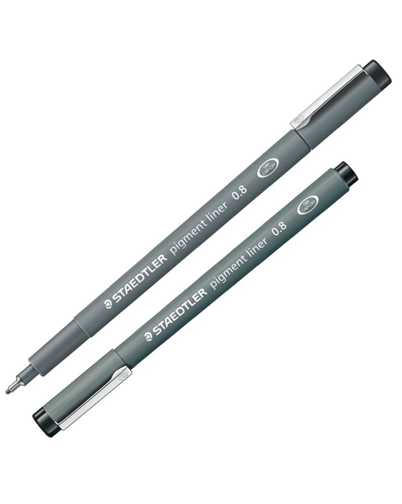Pennarello Pigment Liner 308 nero 0,8mm Staedtler