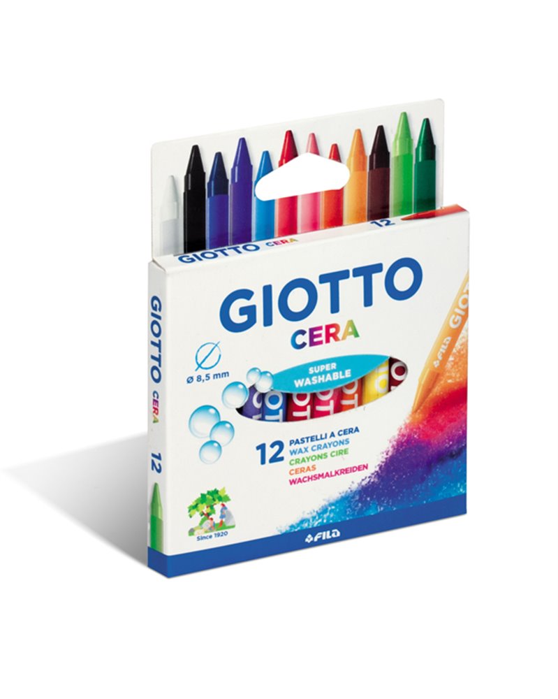 ASTUCCIO 12 PASTELLI CERA 90mm ø 8.5mmGIOTTO ASTUCCIO 12 PASTELLI CERA 90mm ø 8.5mmGIOTTO