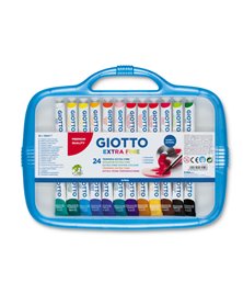 BOX 24 TUBETTI TEMPERA 12ML GIOTTO TUBO 4 ASSORTITO