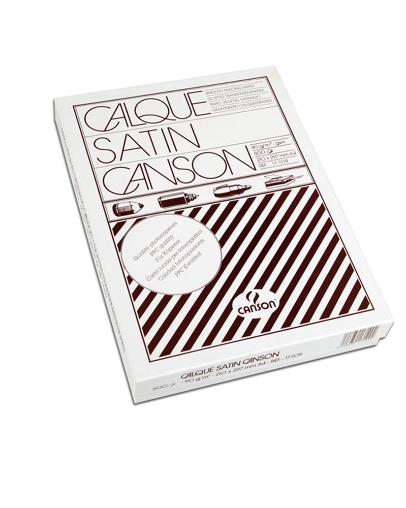 CARTA LUCIDA A4 90-95GR 500FG PER FOTOCOPIE/STAMPE LASER CANSON