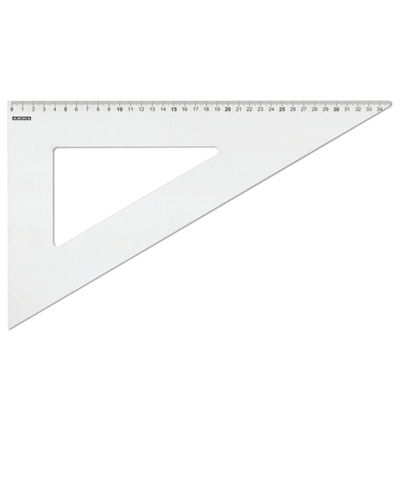 SQUADRA PROFIL ALLUMINIO 60Â° 35CM ARDA