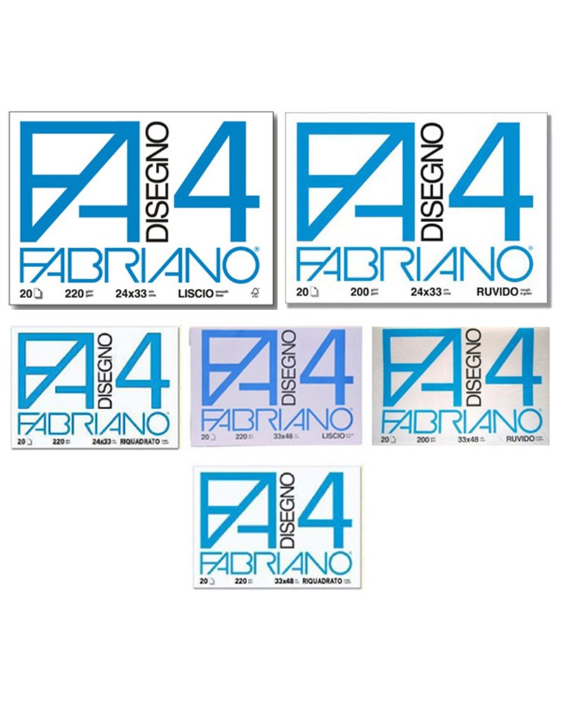 ALBUM FABRIANO4 (33X48CM) 220GR 20FG LISCIO SQUADRATO