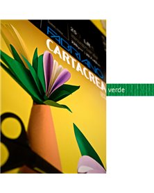 Blister 10fg cartoncino 35x50cm 220gr verde Cartacrea Fabriano