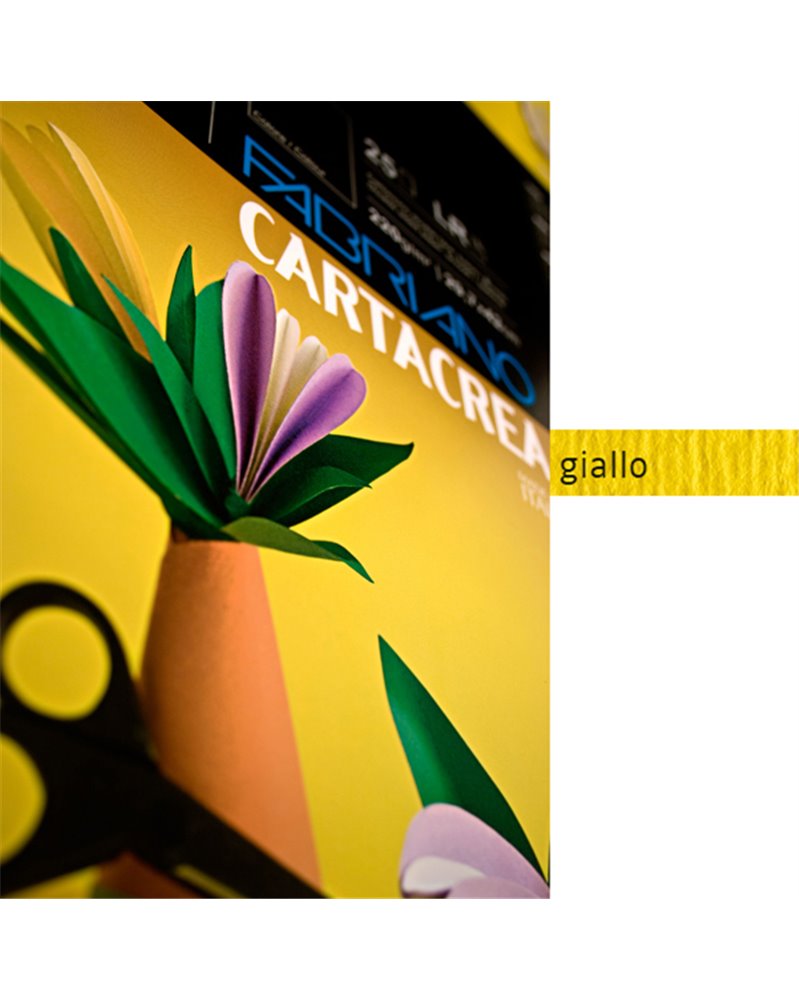 Blister 10fg cartoncino 35x50cm 220gr giallo Cartacrea Fabriano