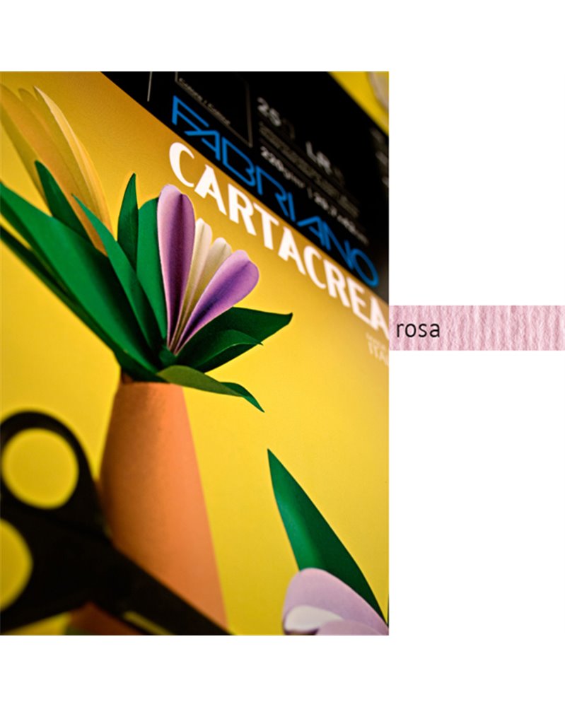 Blister 10fg cartoncino 35x50cm 220gr rosa Cartacrea Fabriano