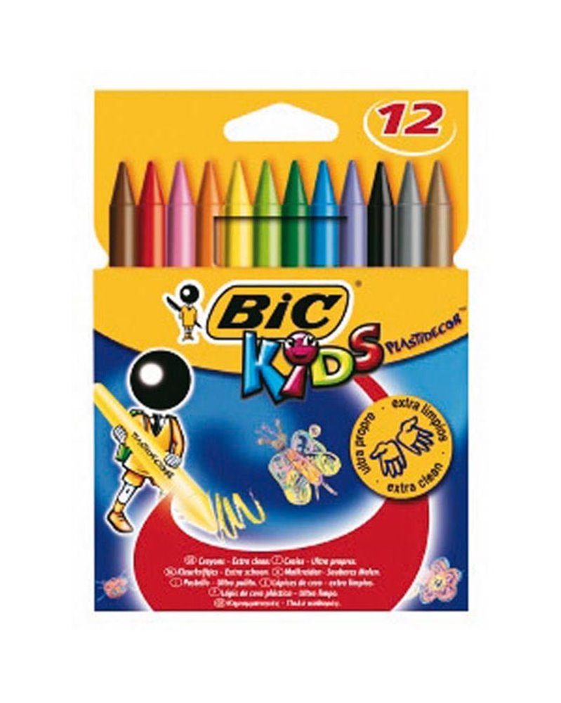ASTUCCIO 12 PASTELLI KIDS PLASTIDECOR BIC