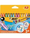 ASTUCCIO 12 PASTELLI KIDS PLASTIDECOR TRIANGLE BIC