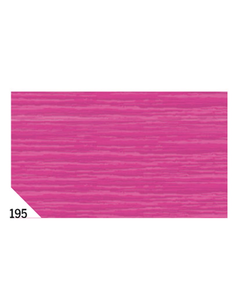 10RT CARTA CRESPA FUCSIA 195 (50X250CM) GR.60 SADOCH