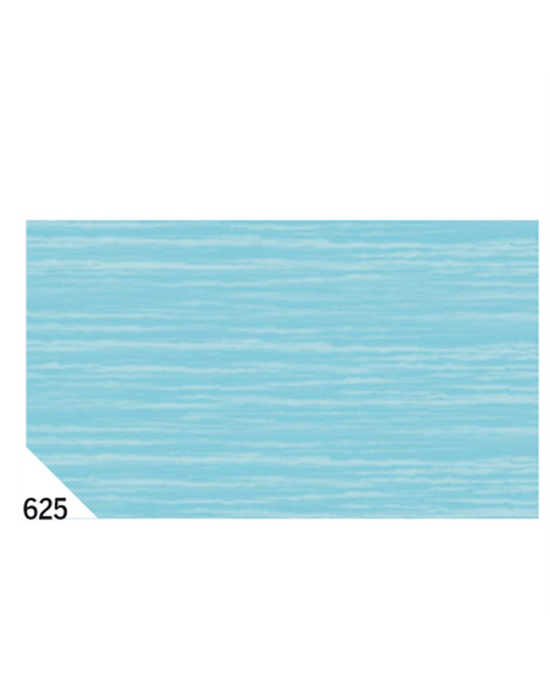 10RT CARTA CRESPA AZZURRO 625 (50X250CM) GR.60 SADOCH