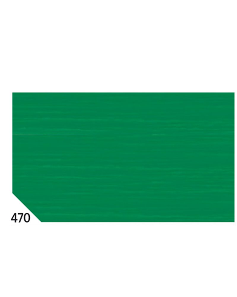 10RT CARTA CRESPA VERDE BANDIERA 470 (50X250CM) GR.60 SADOCH