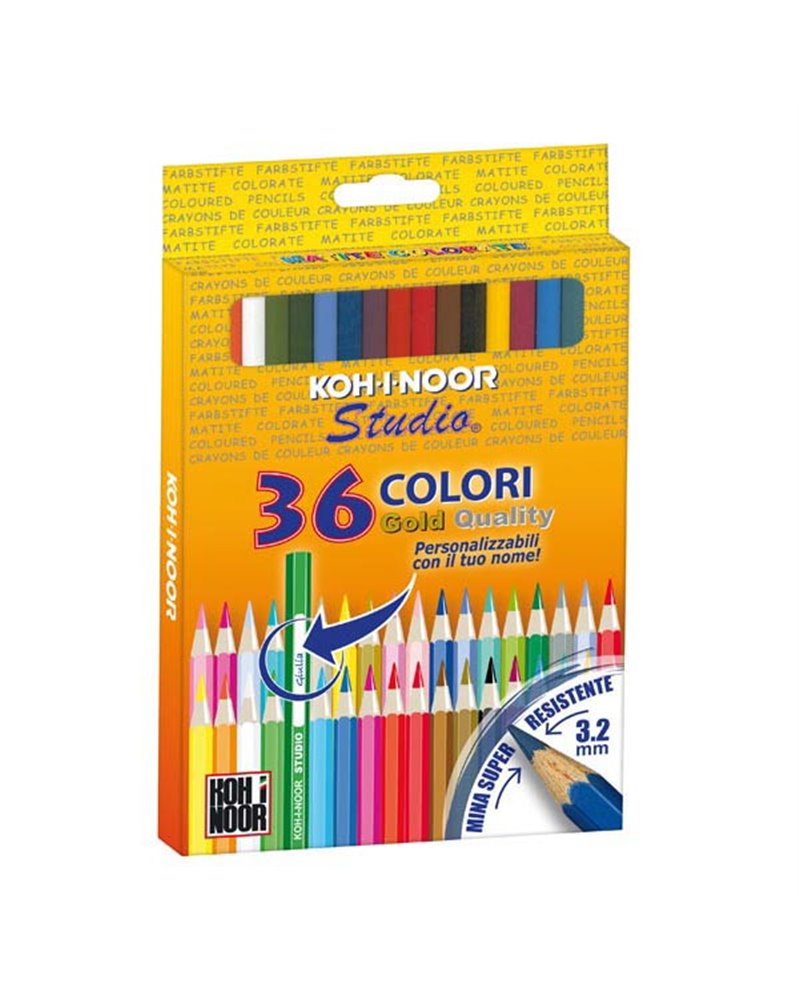 Astuccio 36 matite colorate Studio Koh.I.Noor Astuccio 36 matite colorate Studio Koh.I.Noor